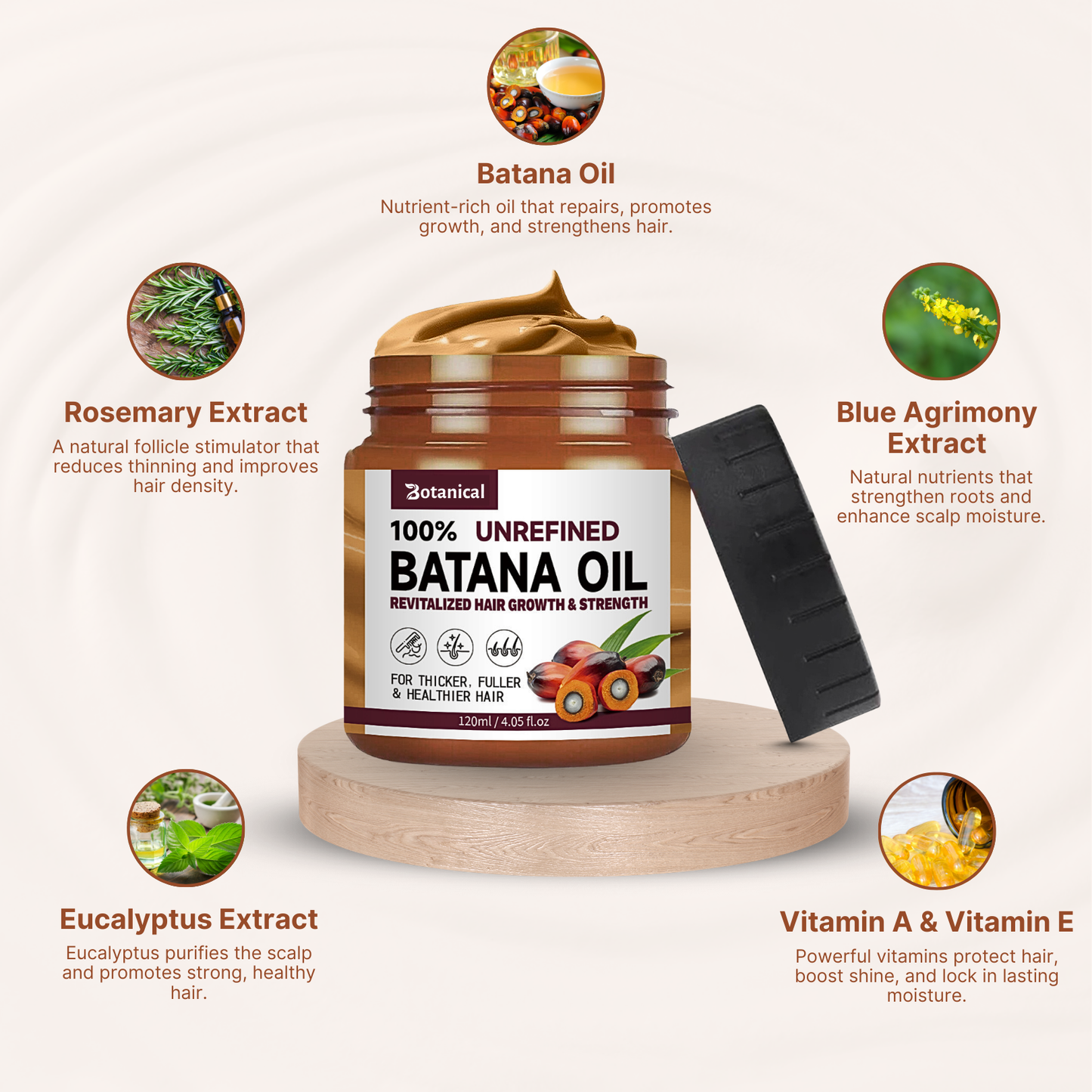 Botanical - Natural Hair Growth Batana Oil