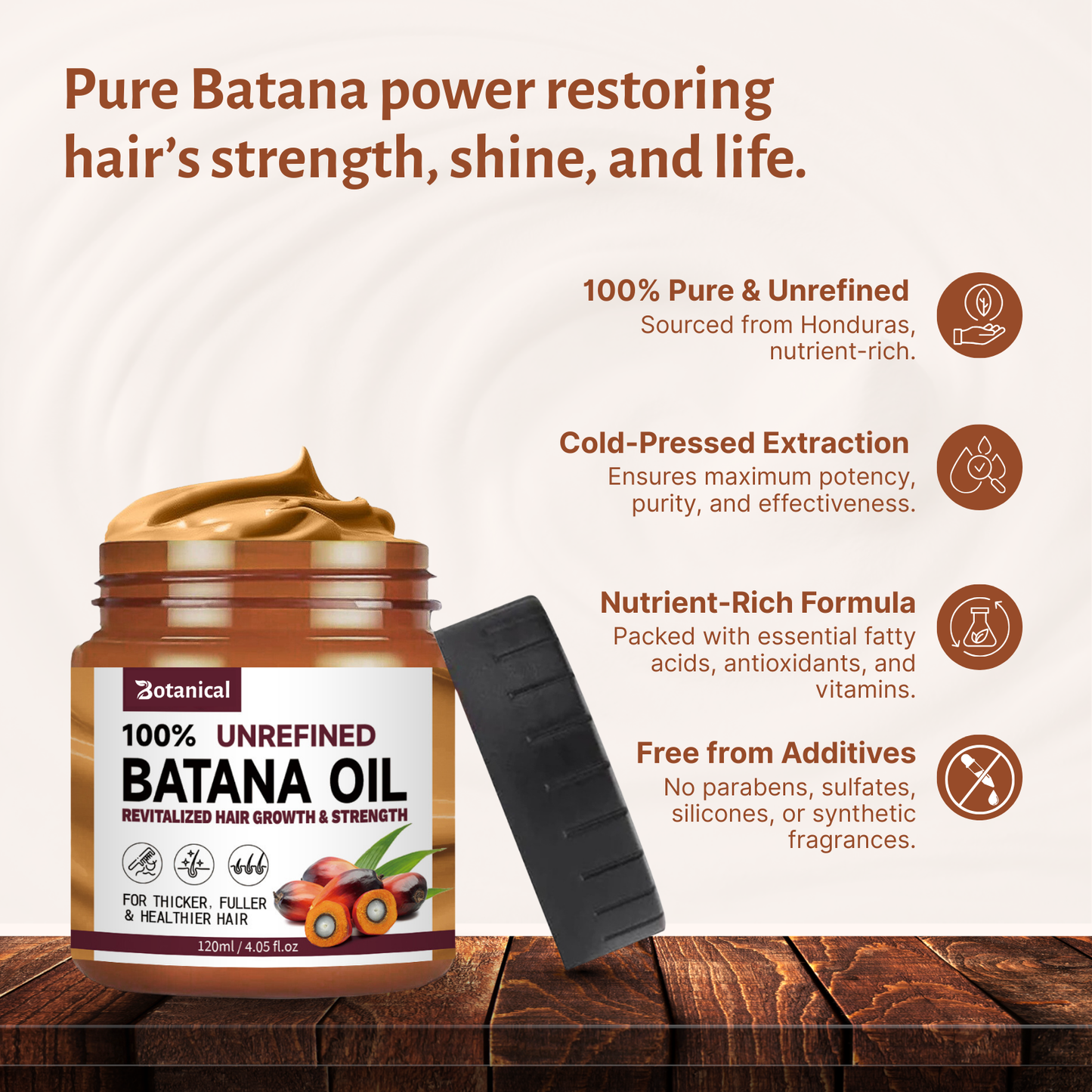 Botanical - Natural Hair Growth Batana Oil